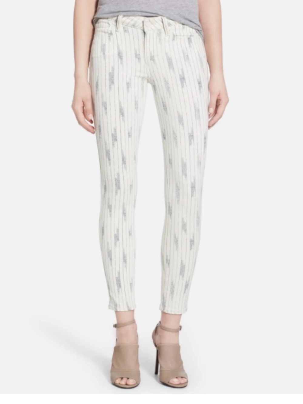 Paige White Denim Transcend-Verdugo Ankle Skinny Jeans Women's Size US 28